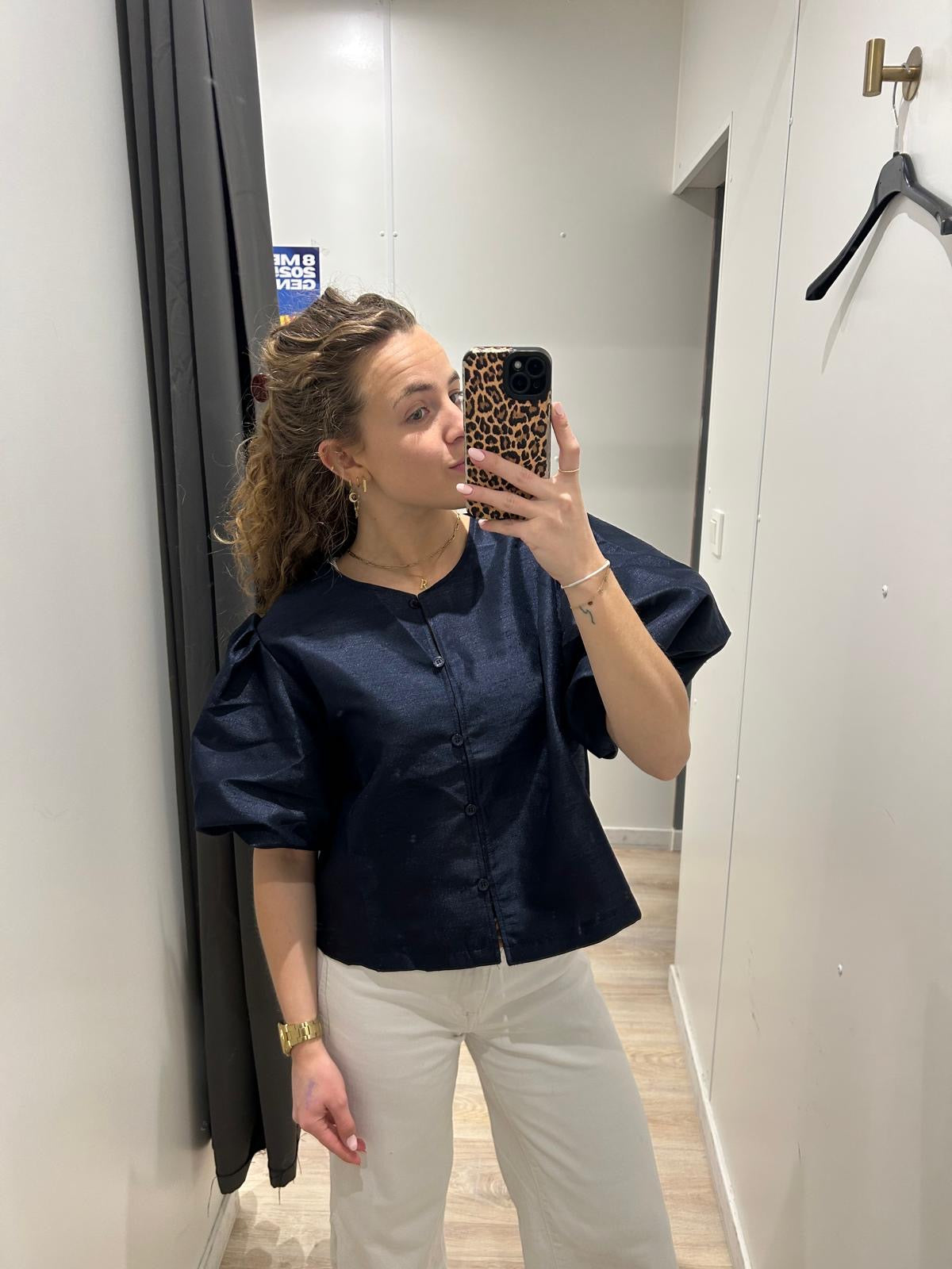 Zara Puff Blouse