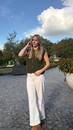 Debardeur met knoopjes