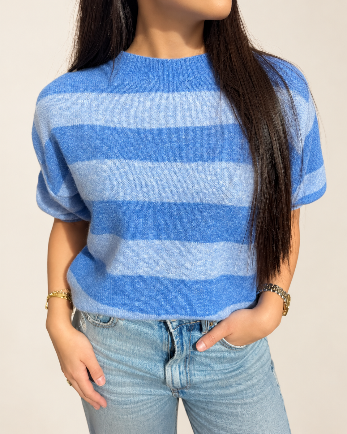 Stripe short sleeve
