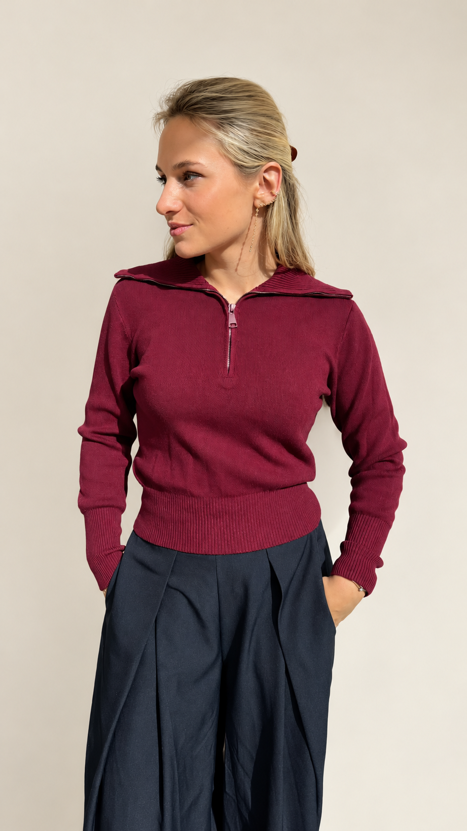 Halve zip