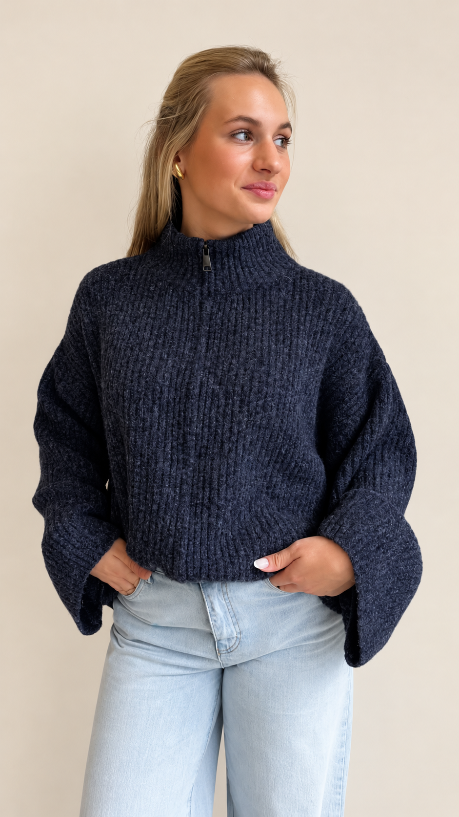 Zip sweater