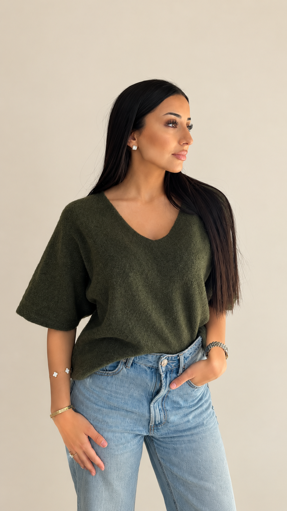 V halve sleeve
