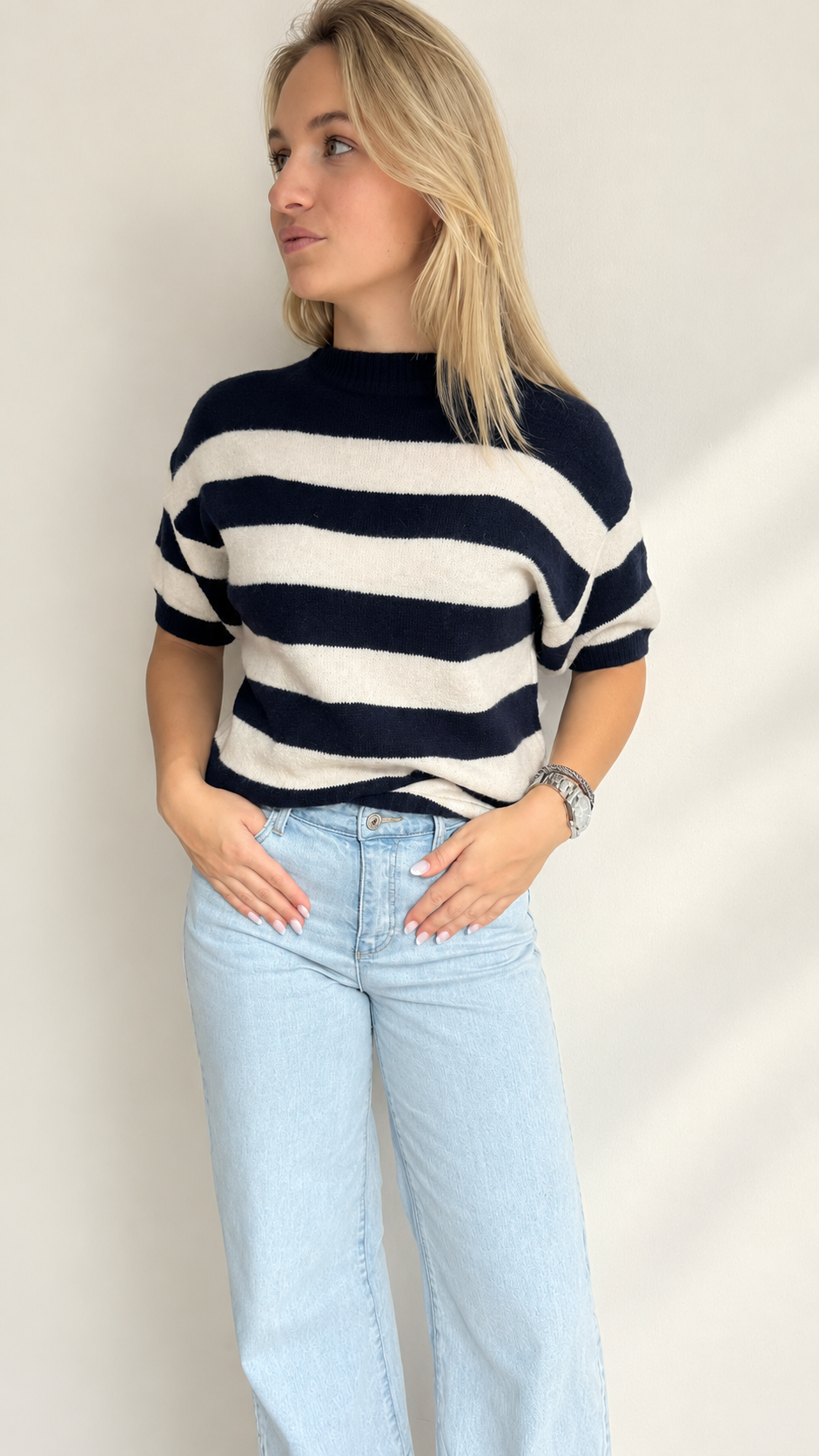 Stripe short sleeve