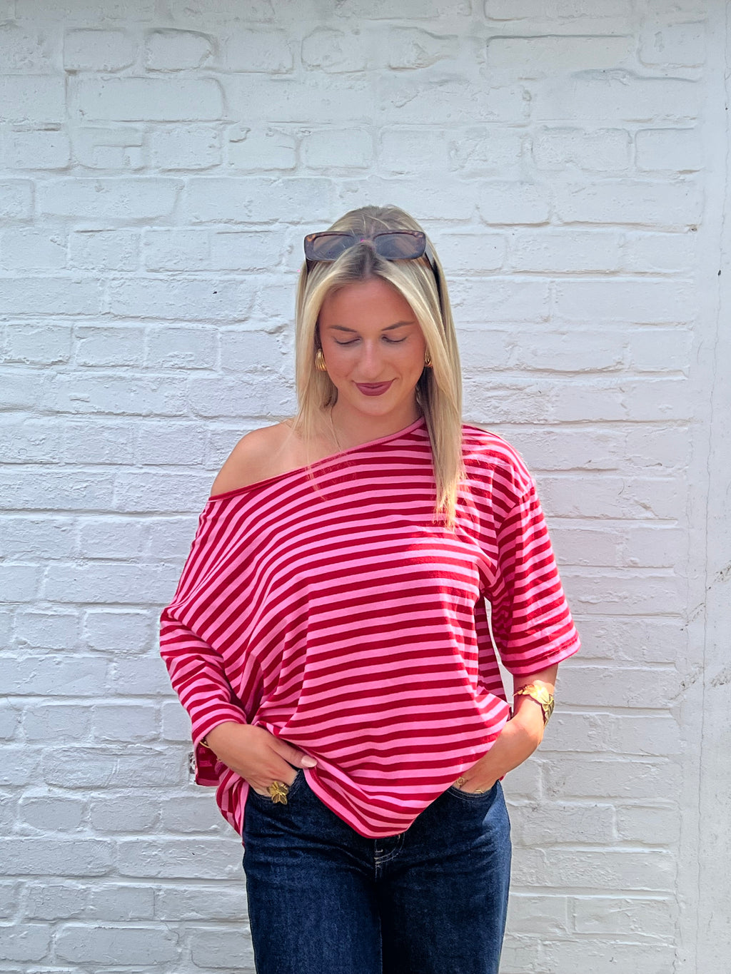Macy Tee - Off Shoulder