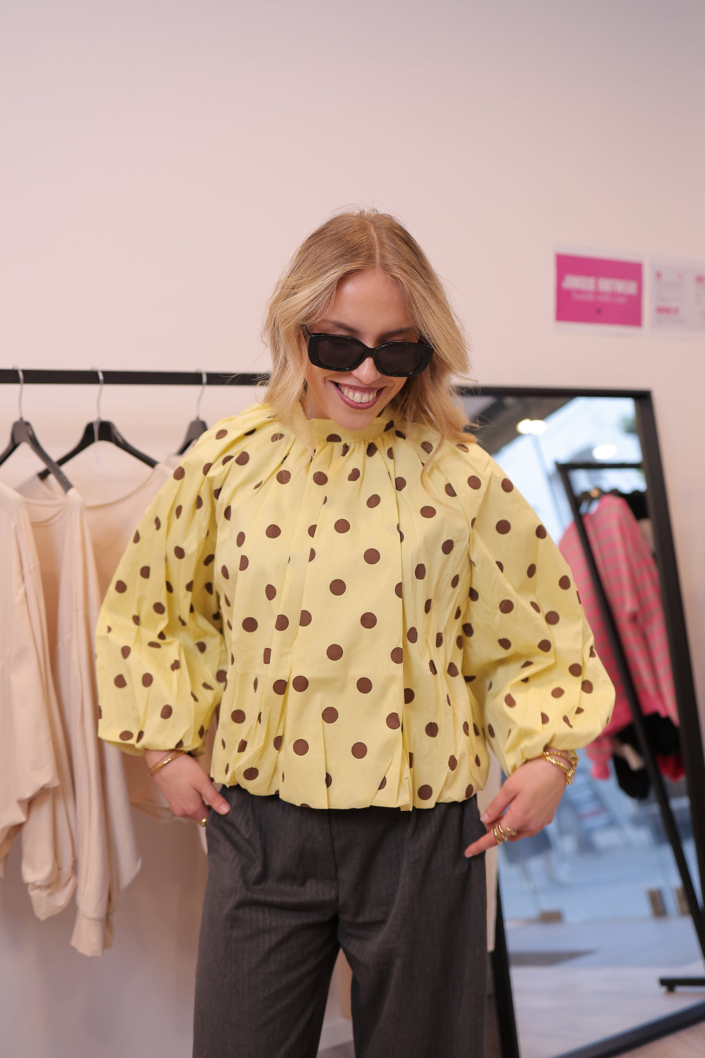 Amelie Dot Blouse